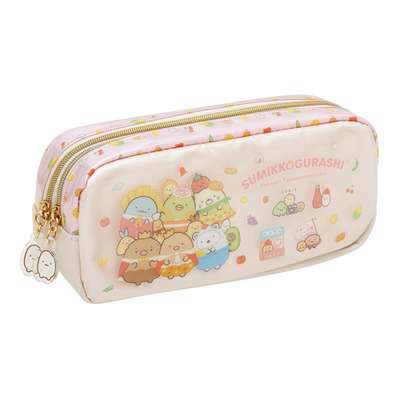 Sumikko Gurashi Character Plush Pencil Case Pouch (Tabemono Kingdom)