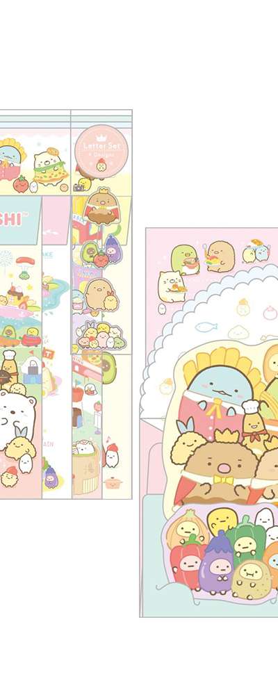 すみっコぐらし キャラクターレターセット(タベモノ王国) (ランダム発送) (日) 826150