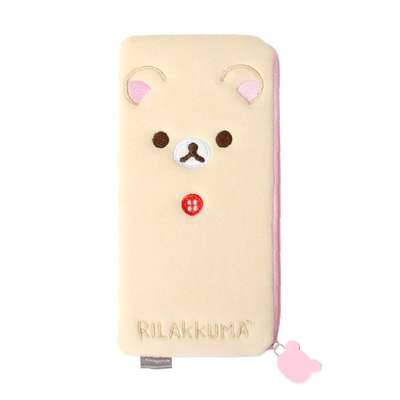 Rilakkuma Character Flat Pouch Pencil Case (Ivory) 068803