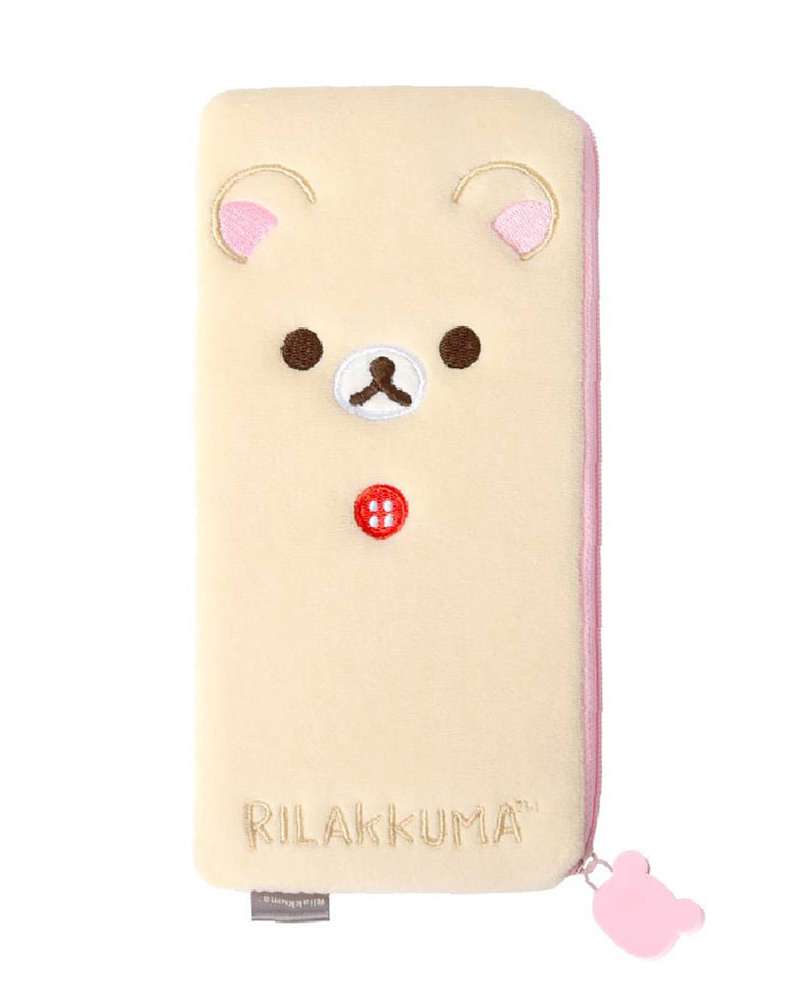 Rilakkuma Character Flat Pouch Pencil Case (Ivory) 068803