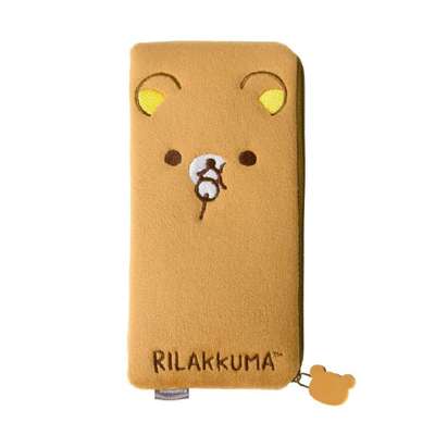 Rilakkuma Character Flat Pouch Pencil Case (Brown) 068797