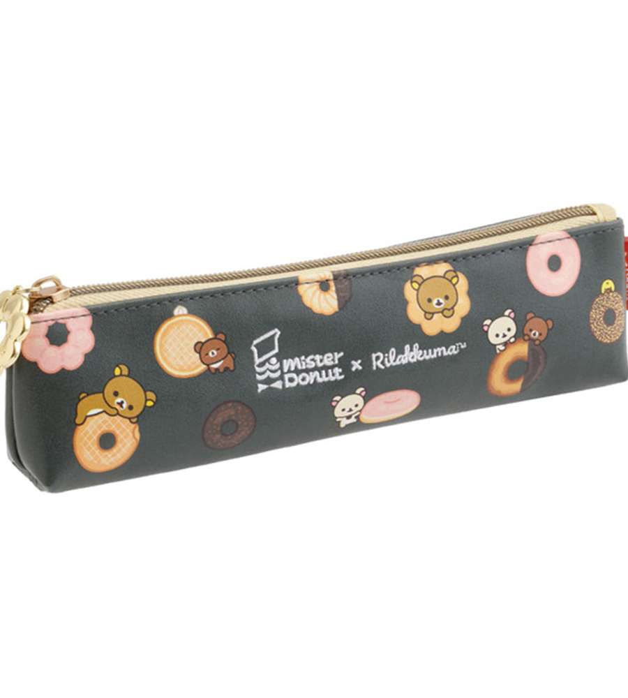 Rilakkuma x Mister Donut Character Pen Pouch Plush Pencil Case (Japan) 887649