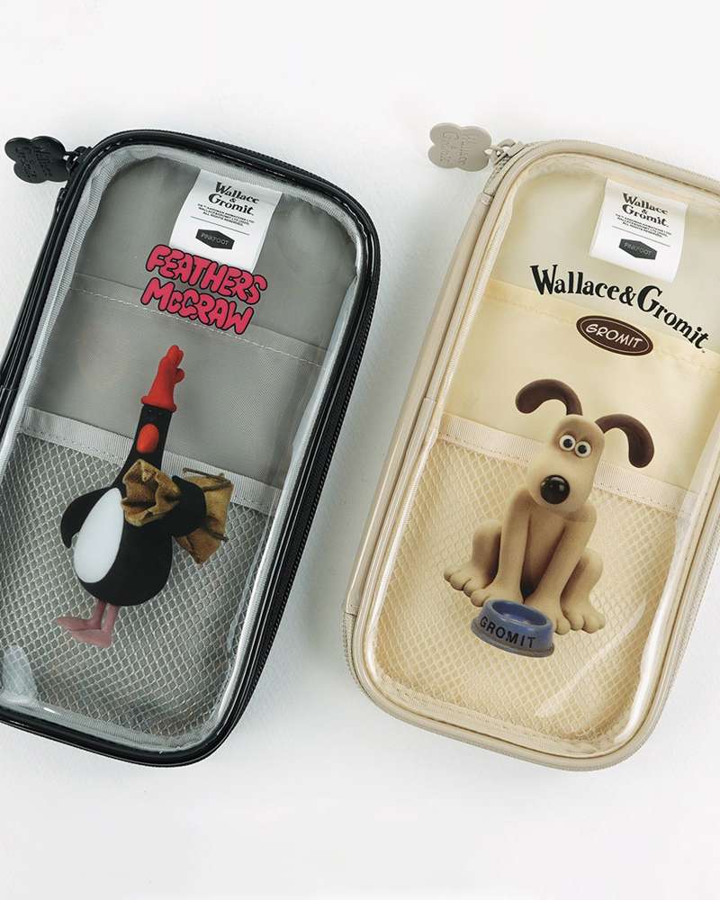 Wallace & Gromit Character Transparent Slim Case Pen Pouch (Random Shipment) 688191