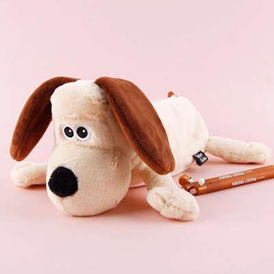 Wallace and Gromit Character Plush Pen Case Fabric Pencil Pouch 687231