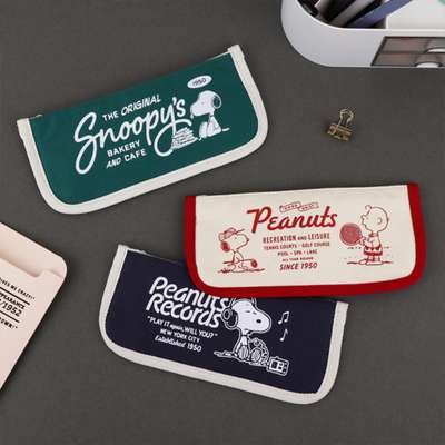 Snoopy Character 75th Anniversary Slim Pen Pouch 112664