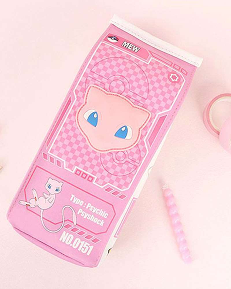 Pokémon Mew Character Milk Carton Pouch Plush Pencil Case 778224