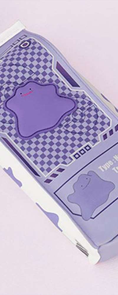 ポケットモンスター メタモン キャラクター 牛乳パック ポーチ ぬいぐるみペンケース 778231