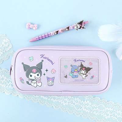Kuromi Character Photocard Holder Plush Pencil Case 244156