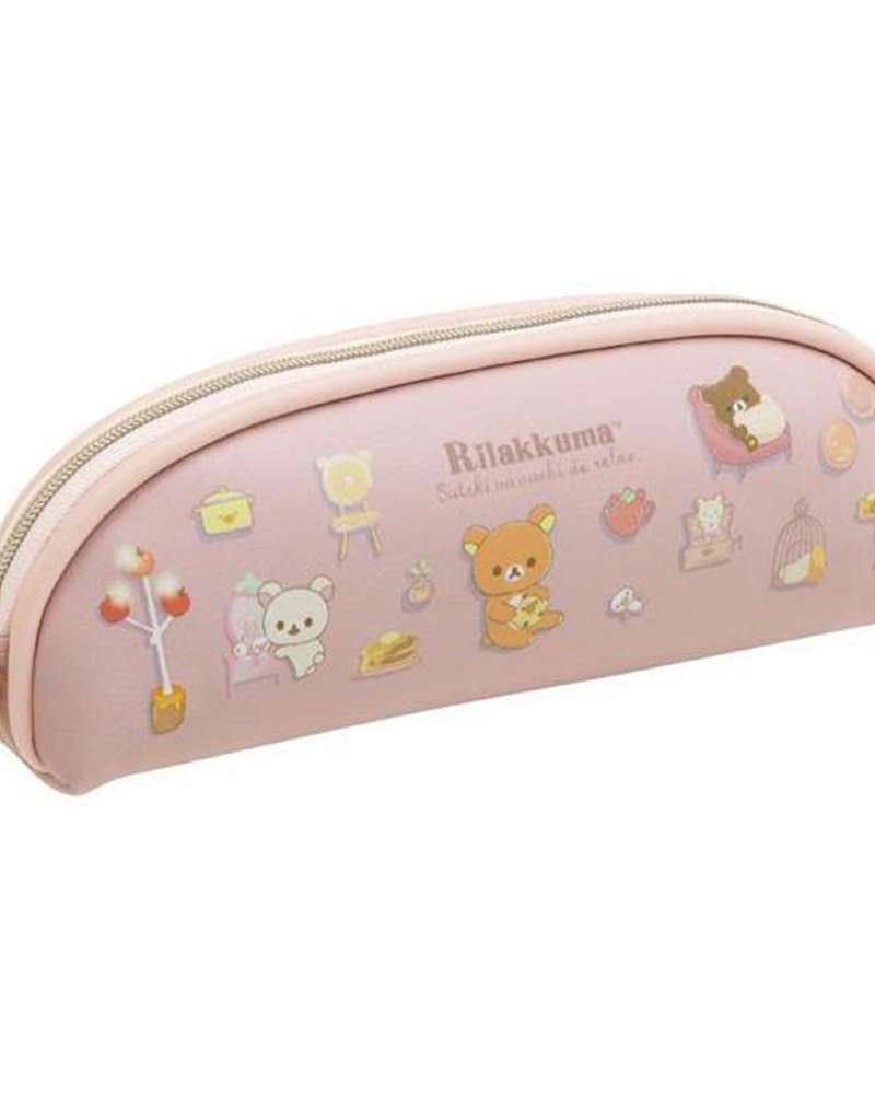 Rilakkuma Character Pen Pouch Plush Pencil Case (Cool House)