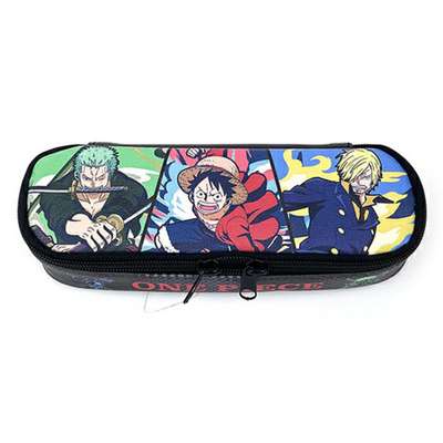 One Piece Character Full-Open Embroidered Pen Pouch (589325)