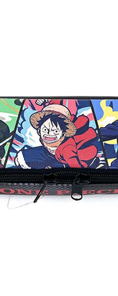 One Piece Character Full-Open Embroidered Pen Pouch (589325)