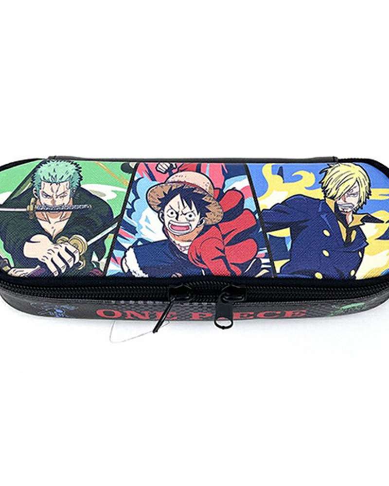 One Piece Character Full-Open Embroidered Pen Pouch (589325)