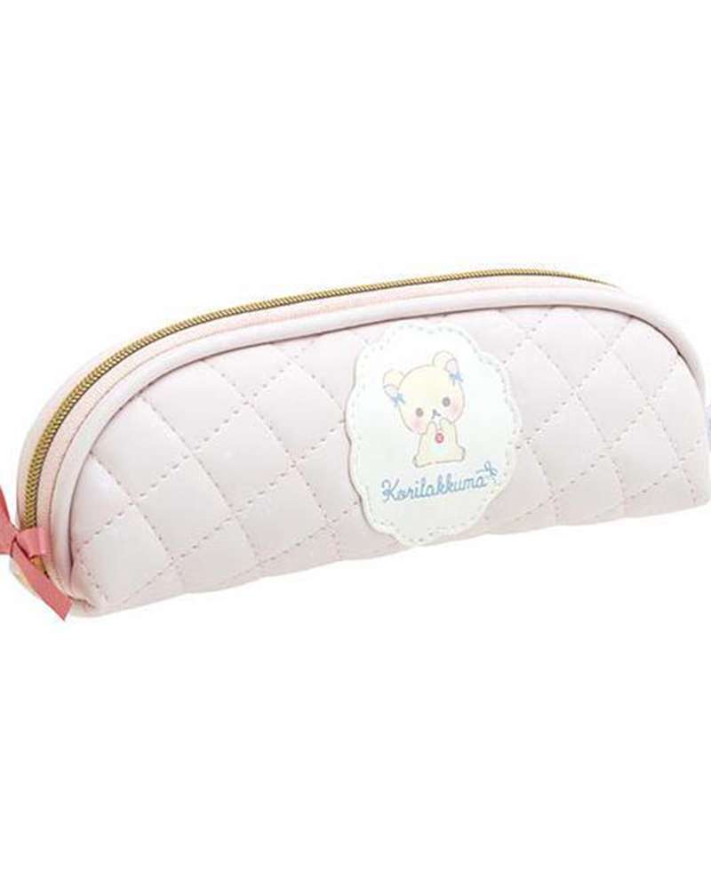 Rilakkuma Character Pen Pouch Plush Pencil Case (Sky Candy Floss)