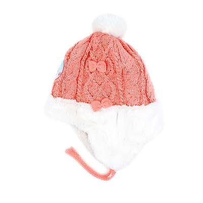 Frozen Coral Soft Ribbon Pom-Pom Hat (Random Dispatch) 732752
