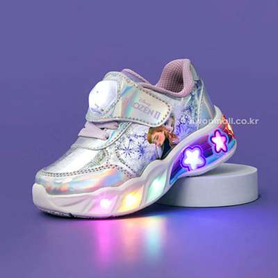 Frozen 2 Character Silver Light-Up Kids Sneakers 545490