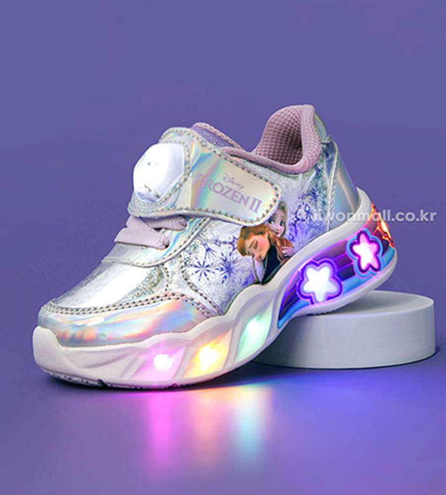 Frozen 2 Character Silver Light-Up Kids Sneakers 545490
