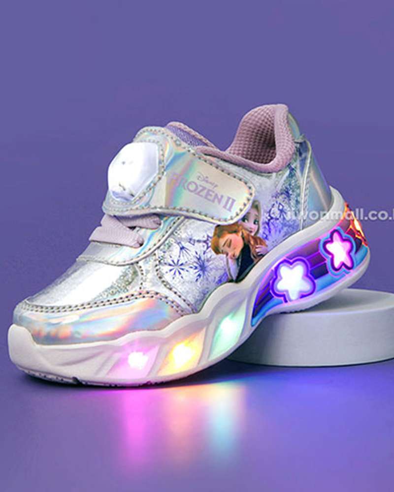 Frozen 2 Character Silver Light-Up Kids Sneakers 545490