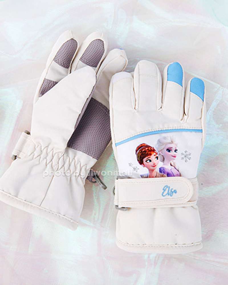 Frozen 2 Character Sisters Winter Oji Winter Gloves (Ivory) 942925