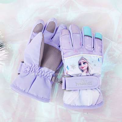 Frozen 2 Character Elsa Winter Ogie Thermal Gloves (Purple) 942857