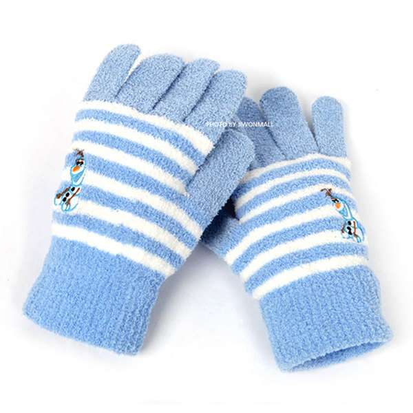 Frozen Run Wing Sha Fingerless Gloves (Blue)