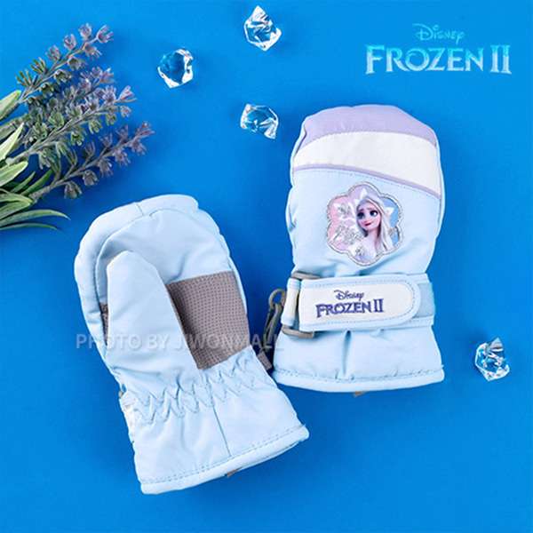 Frozen 2 Character Elsa Flower Thumb Gloves (Blue)