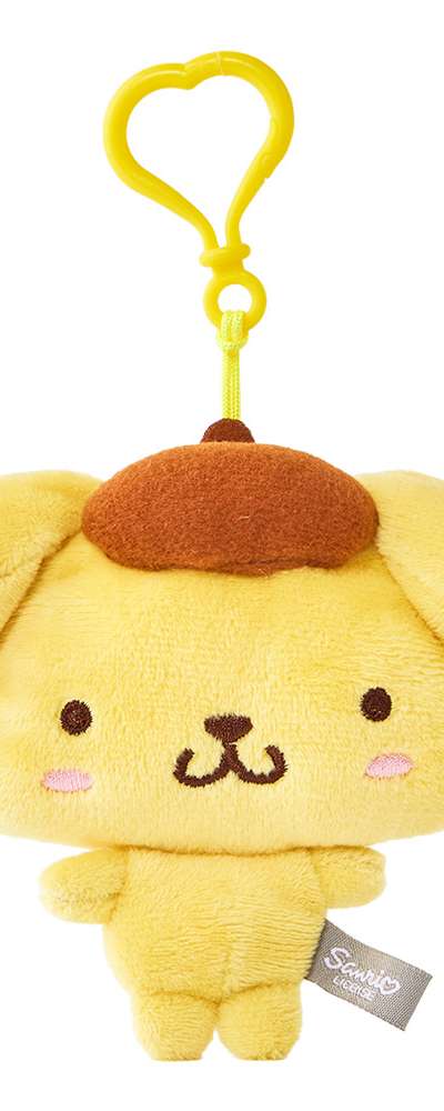 Pompompurin Character Big Face Pouch 13cm with Bag Hook 506100