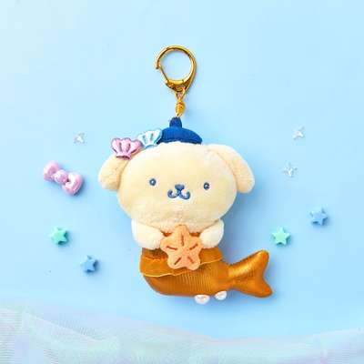 Pompompurin Character Mermaid 10cm Keyring Bag Charm 071191