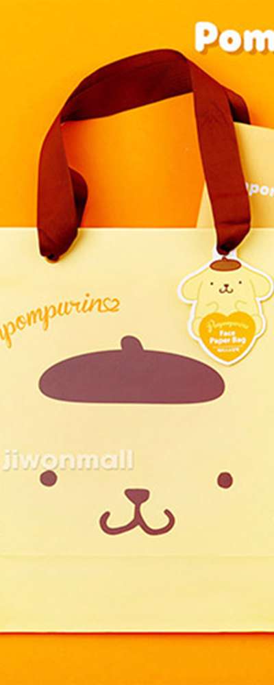 Pompompurin Character Face Paper Shopping Bag 878767