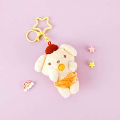 Pompompurin Character Squishy 8cm Keyring Bag Charm 087355