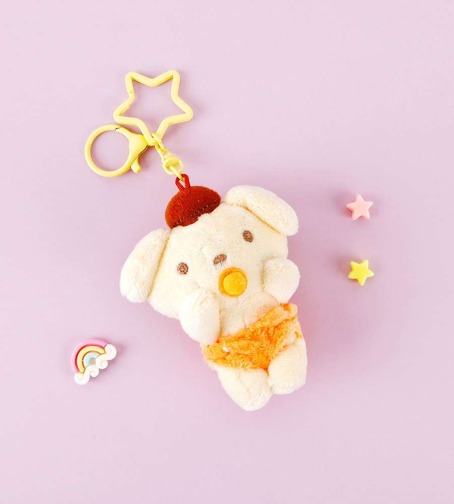 Pompompurin Character Squishy 8cm Keyring Bag Charm 087355