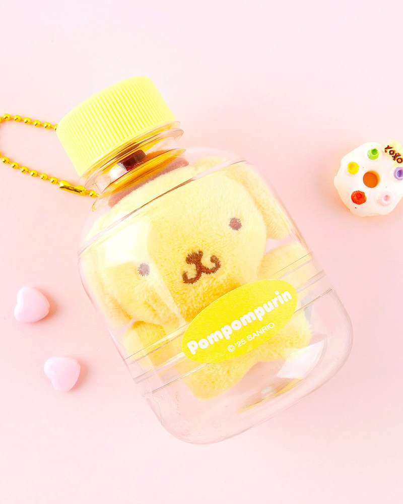 Pompompurin Character Bottle 8cm Keyring Bag Charm 509712