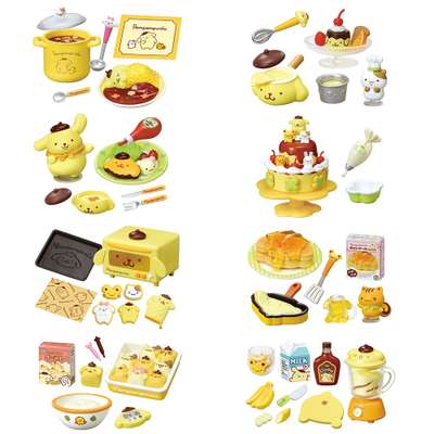 Pompompurin Cooking Figure Food Essing Miniature Box Set (Re-Ment) (Japan) 152646