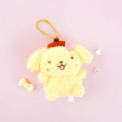 Pompompurin Character Cutie 8cm Plush Doll Keyring Bag Charm 509088