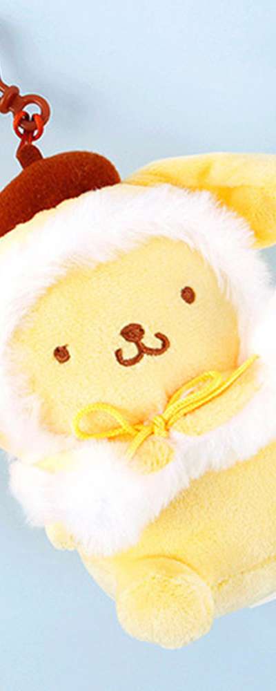 Pompompurin Character Color Cape 13cm Figure Keyring Bag Charm 086778