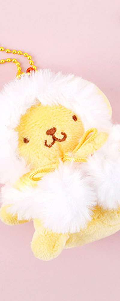 Pompon Purin Character Colored Cape 8cm Figure Keyring Bag Charm 086846