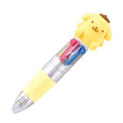 Pompon Purin Character Mascot Mini 4-Color Ballpoint Pen (Japan) 046251