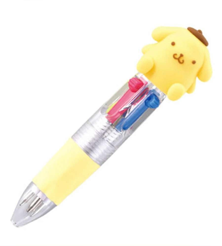 Pompon Purin Character Mascot Mini 4-Color Ballpoint Pen (Japan) 046251