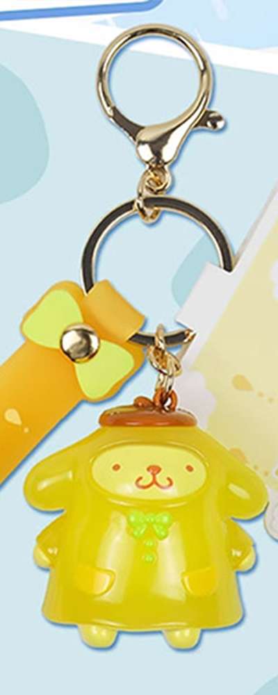 Pompompurin Character Raincoat 3D Figure Keyring 743058