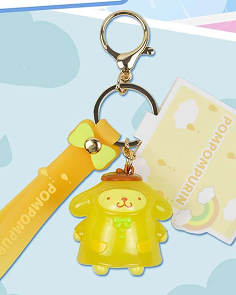 Pompompurin Character Raincoat 3D Figure Keyring 743058