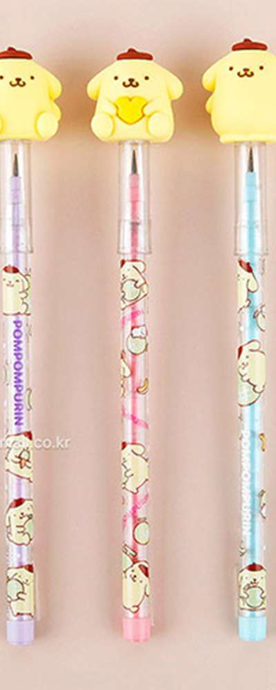 Pompompurin Character Figure Cartridge Pencil 3-Piece Set 244801