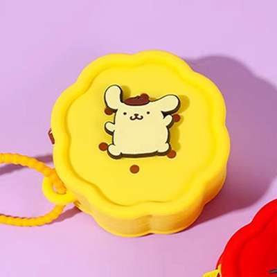 Pompompurin Character Octagonal Silicone Mini Coin Pouch 101808