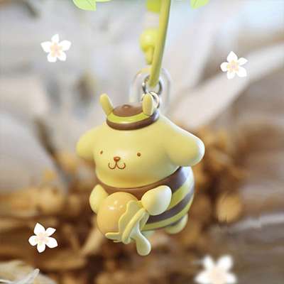 Pompompurin Character Angel Phone Strap Figure Keyring 745045
