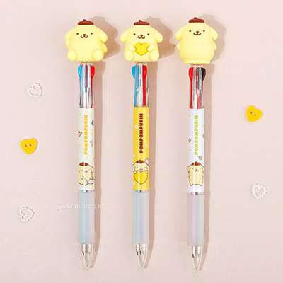Pompompurin Mascot Character 3-Color Ballpoint Pen 3-Piece Set 242848