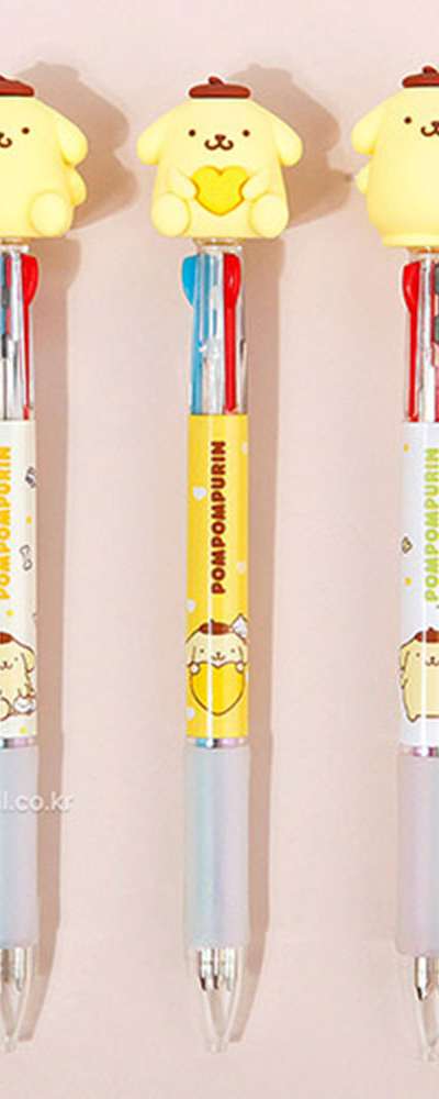 Pompompurin Mascot Character 3-Color Ballpoint Pen 3-Piece Set 242848