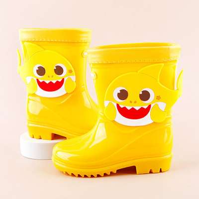 Baby Shark Character Big Wappen Kids Boots Rain Boots