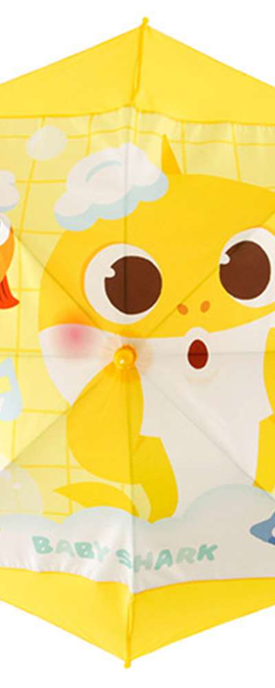 ピンクフォン ベビーシャーク キャラクター バブル傘 47cm 626165