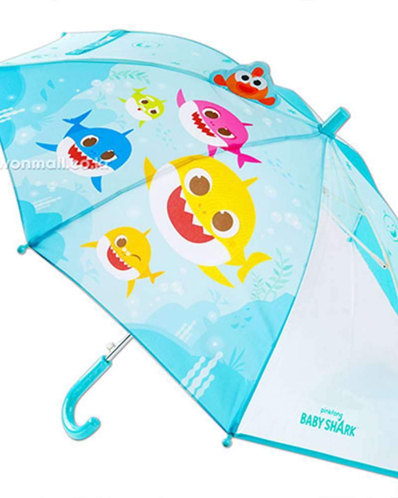 Pinkfong Baby Shark Character Mint Sea 47cm 3D Umbrella 943908