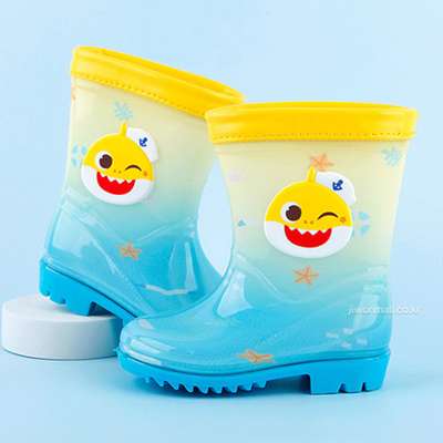 Pinkfong Baby Shark Character Gradient Children's Rain Boots