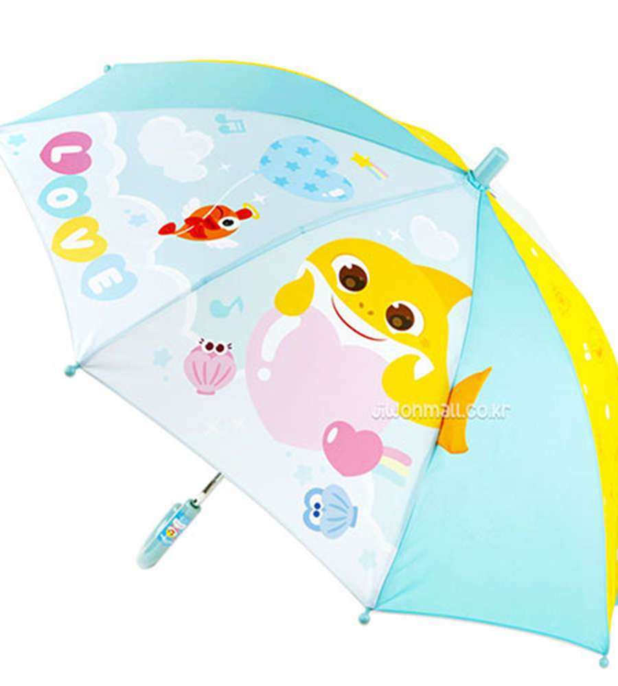 Pinkfong Baby Shark Character Sweet Love 3D Hologram 47cm Umbrella 943922