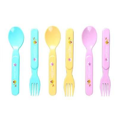 Pinkfong Baby Shark Character Multi-Purpose Spoon Fork 6-Piece Set 482479